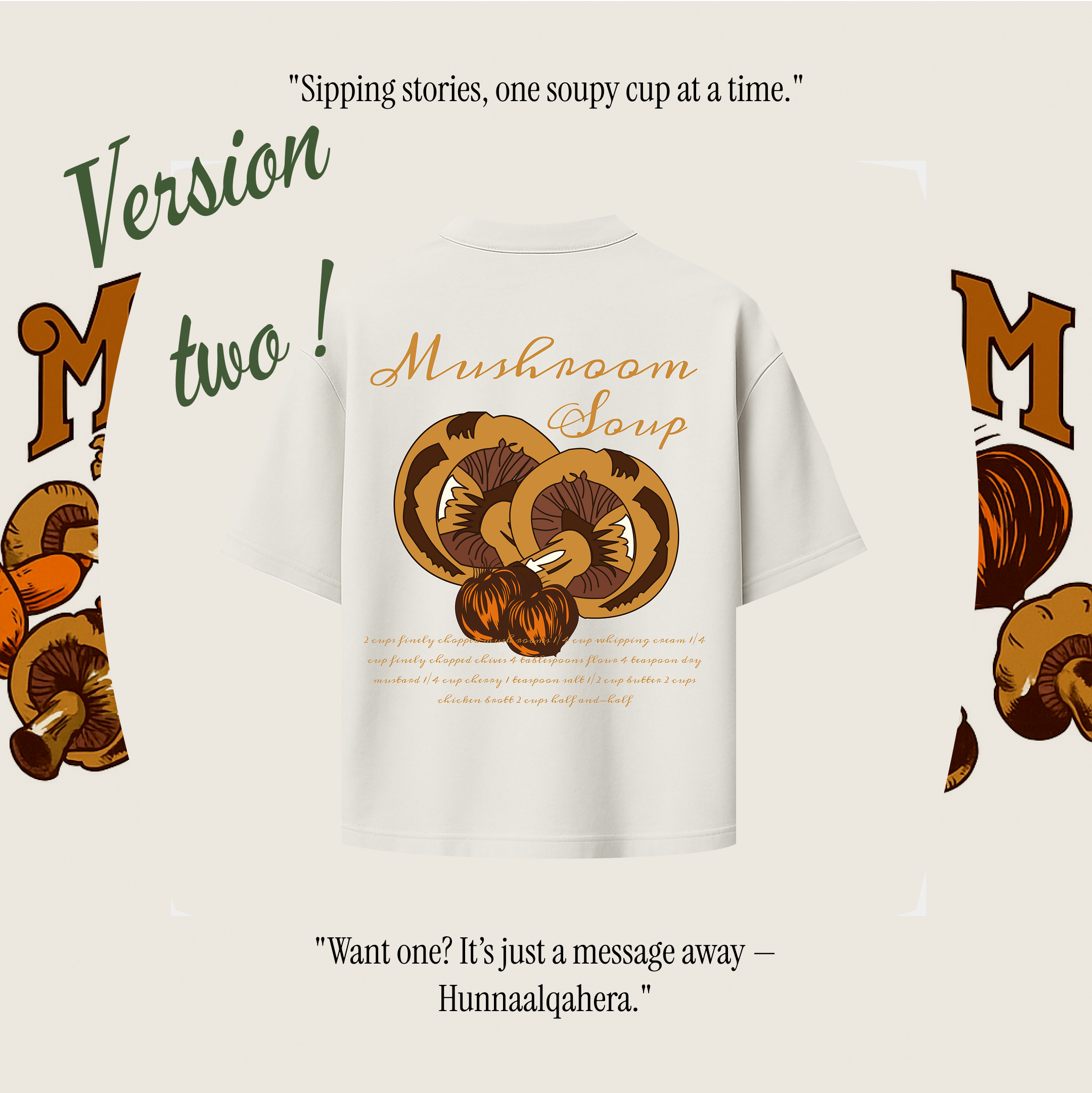 Mushroom soup version two - soufff collection